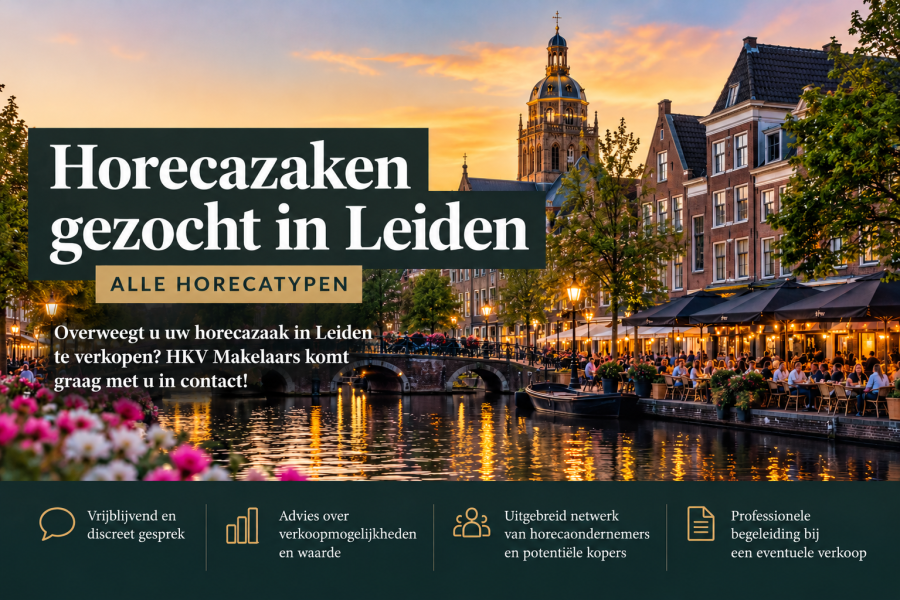 Gezocht ter overname in Leiden, Zuid-Holland — Horecaondernemingen gezocht in in Leiden